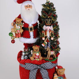 Lighted Merry Beary Christmas Santa