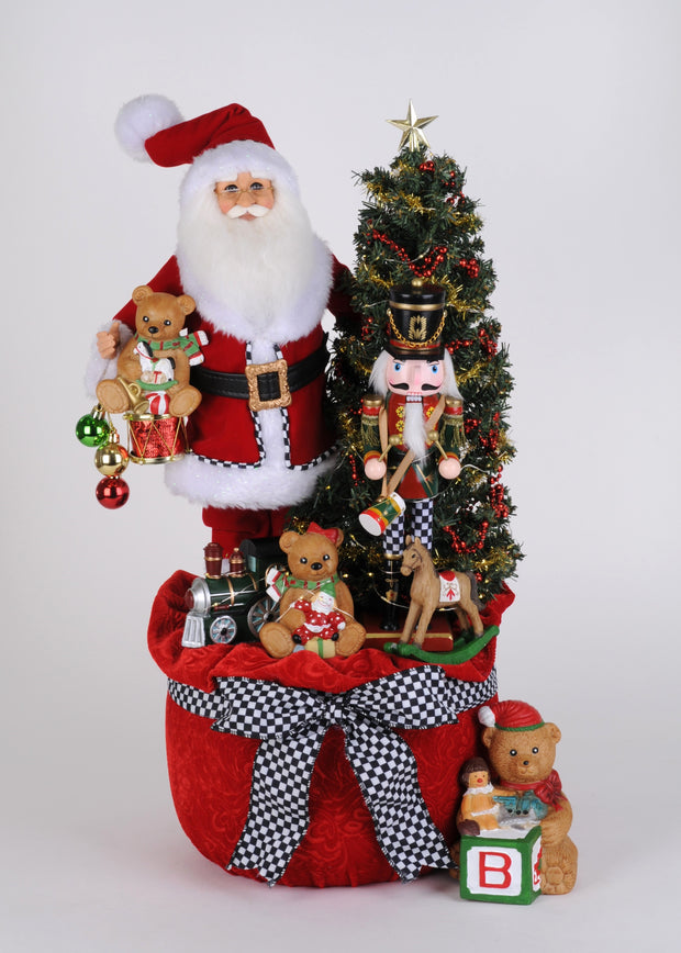 Lighted Merry Beary Christmas Santa