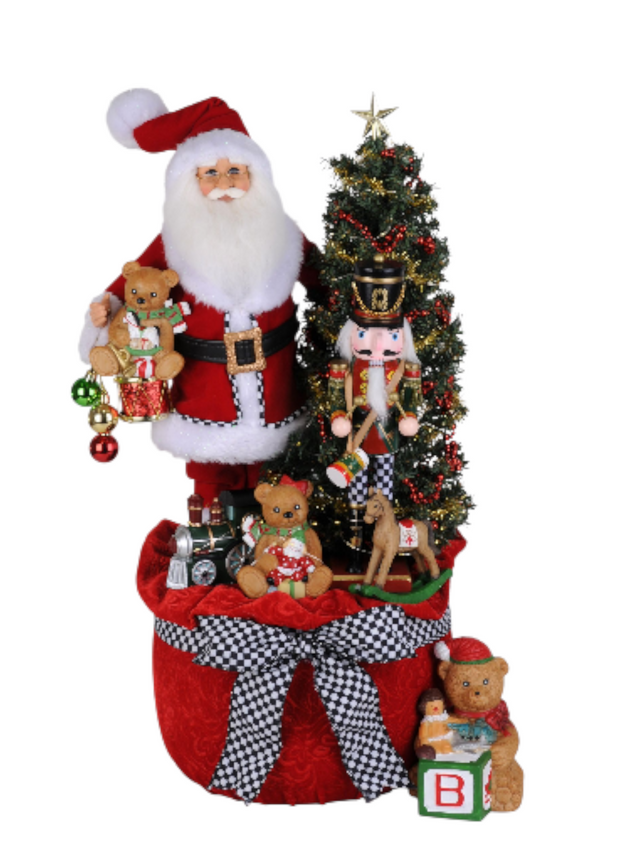 Lighted Merry Beary Christmas Santa