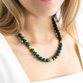 Malachite Bentley Stone Necklace