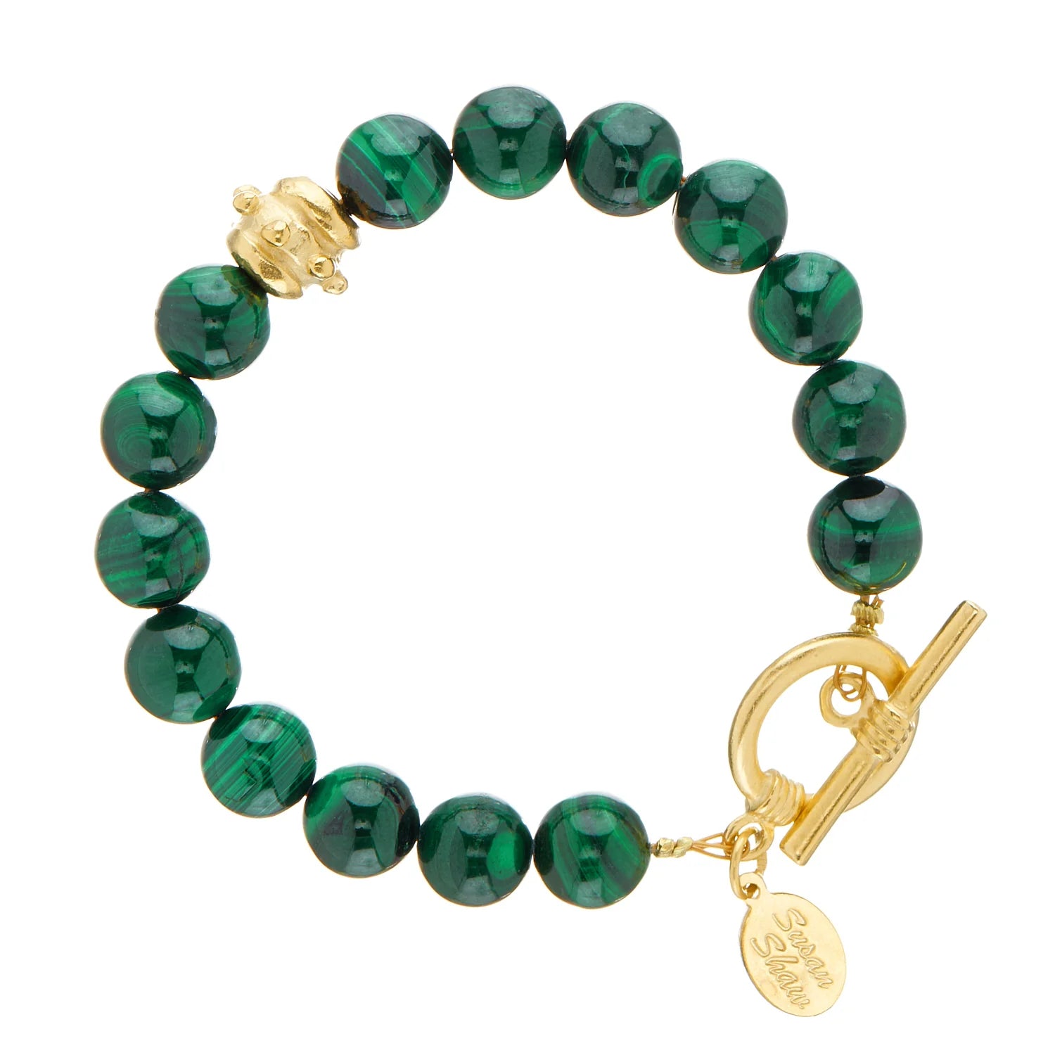 Bentley Stone Bracelet in Malachite