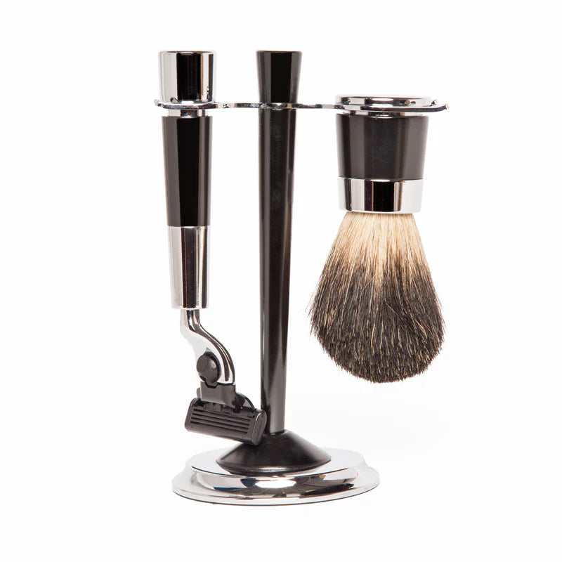 Gun Metal Shaving Set