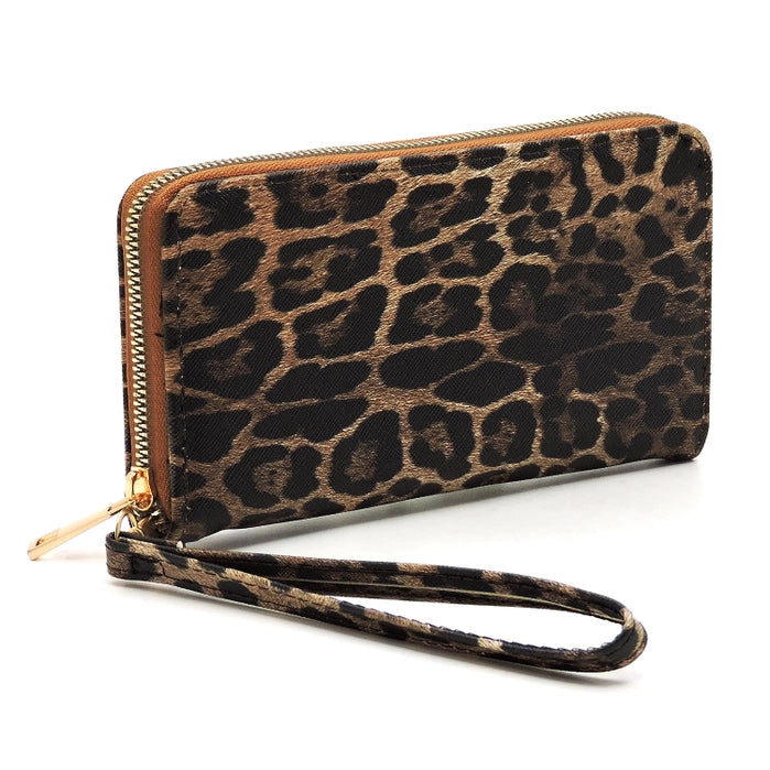 Dark Leopard Handbag with wallet