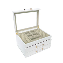 Kendall Three Clear Lid Jewelry Box