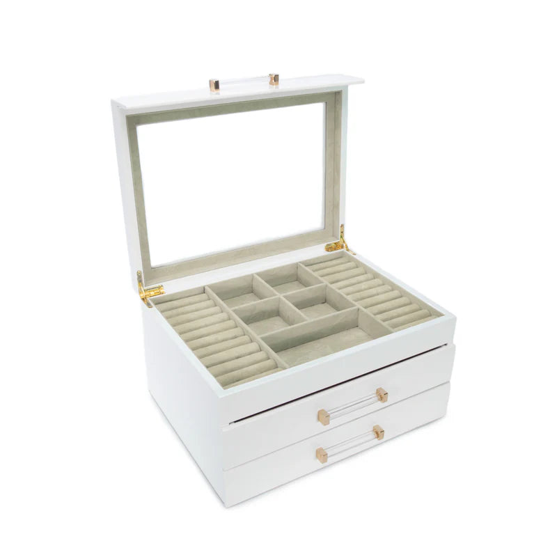 Kendall Three Clear Lid Jewelry Box
