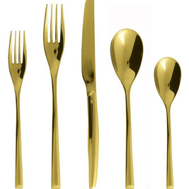 H ART Gold Five Piece Place Setting
