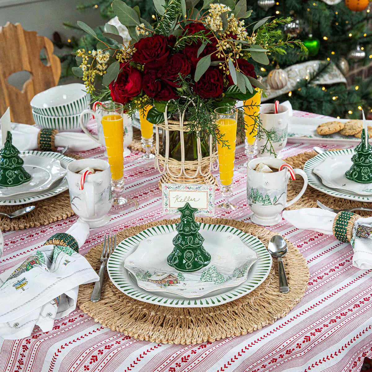 Tree Place Card Holder Set/4 - Basil