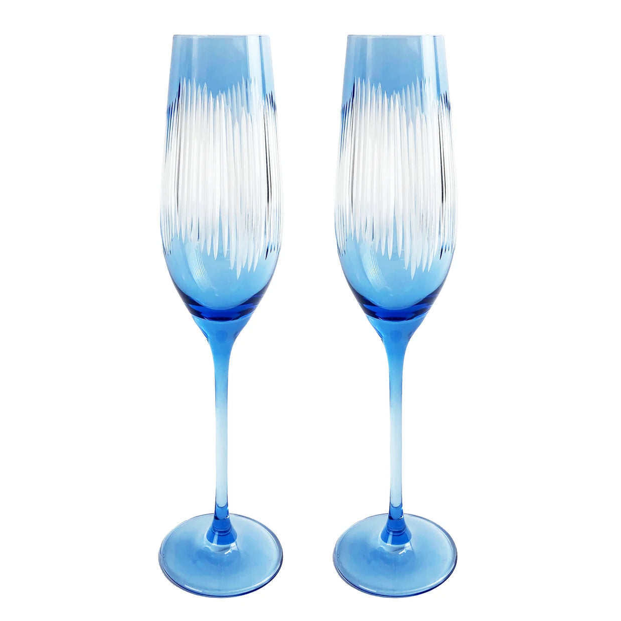 Berkshire Champagne Glasses Set/2 Blue