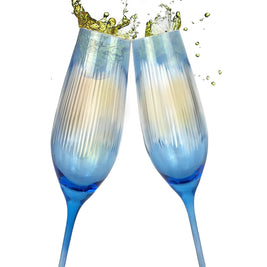 Berkshire Champagne Glasses Set/2 Blue