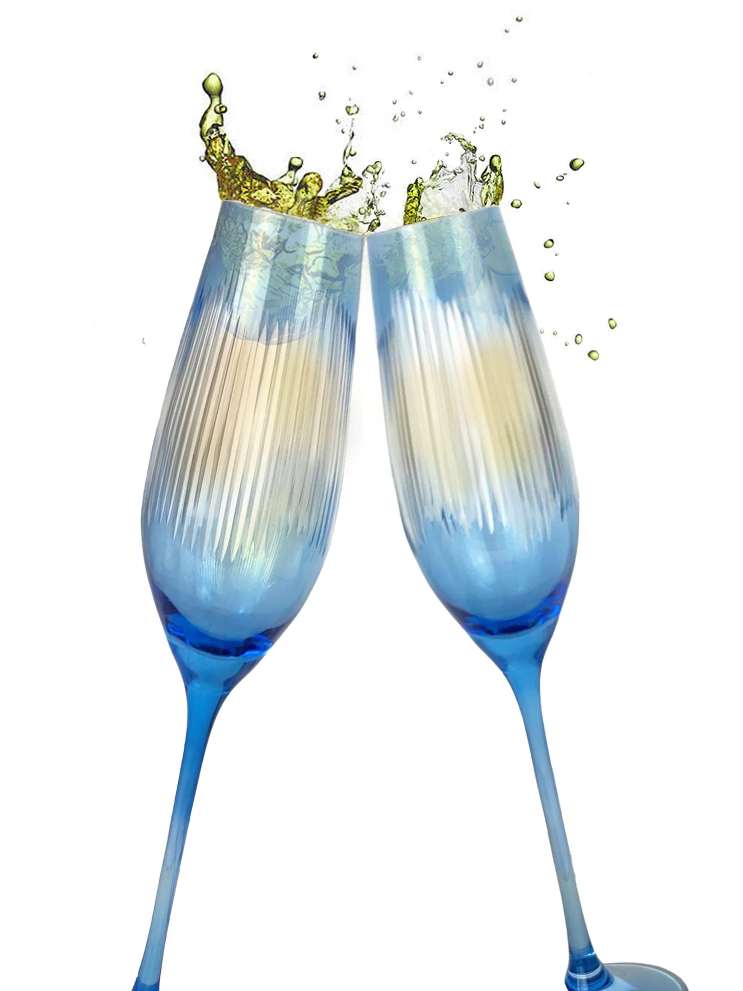 Berkshire Champagne Glasses Set/2 Blue