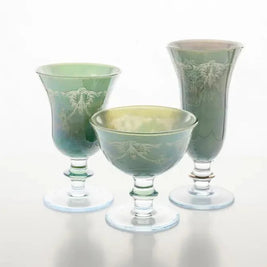 Rialto Borghese Etched Water/Wine Glass