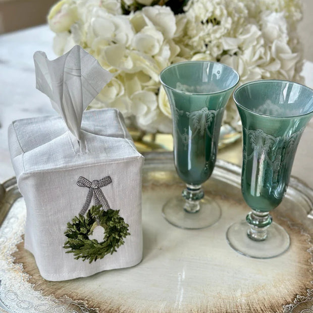 Rialto Borghese Etched Flute in Green