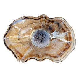 Onda Glass Tortoiseshell Large Bowl