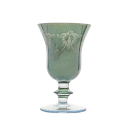 Rialto Borghese Etched Water/Wine Glass