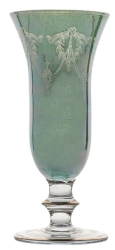 Rialto Borghese Etched Flute in Green