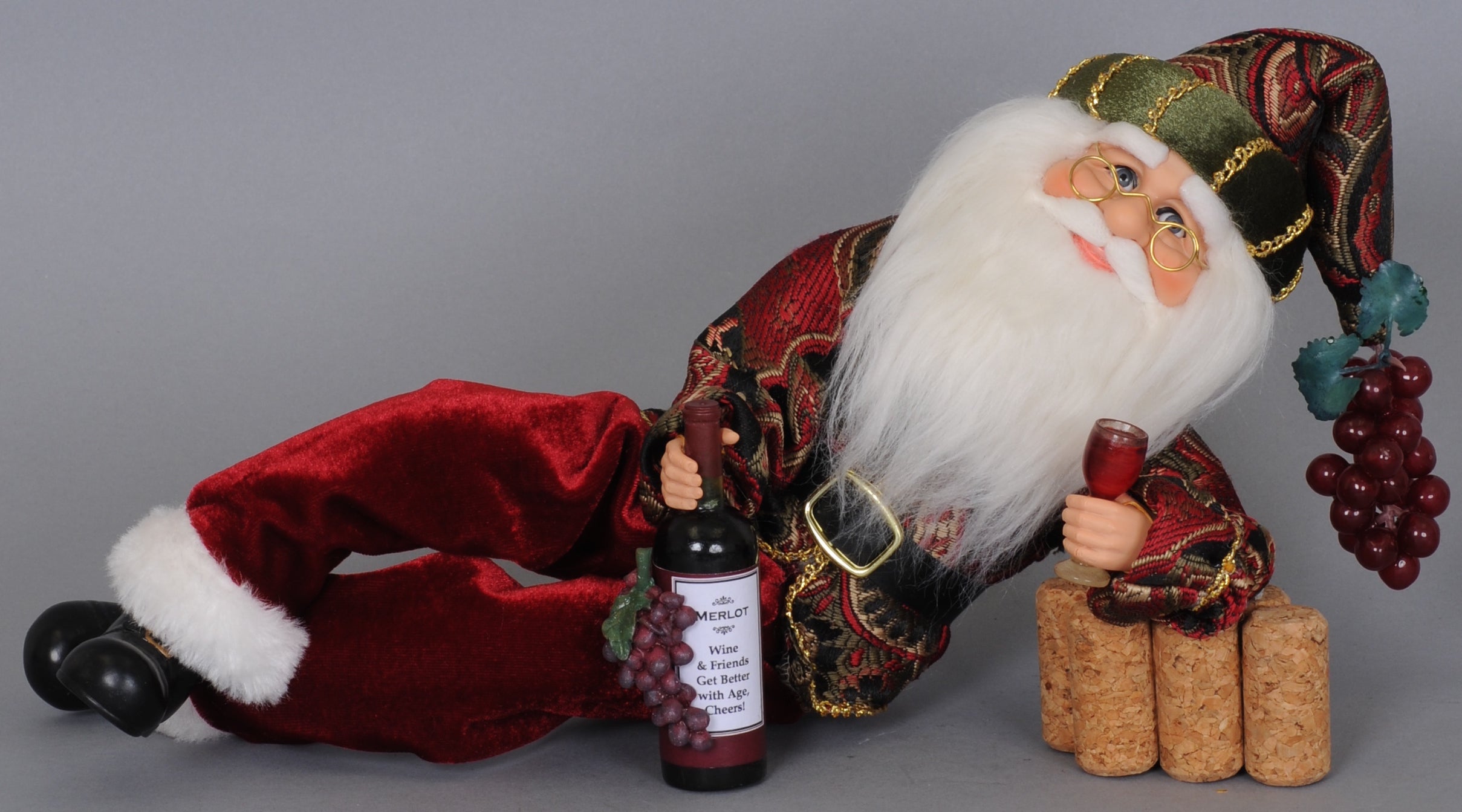 Wine Time Santa