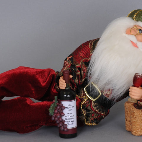 Wine Time Santa