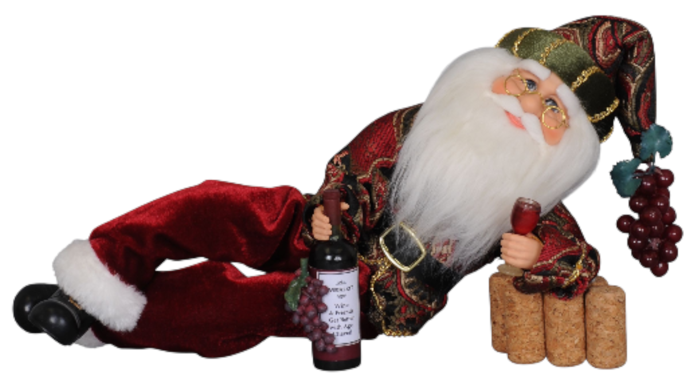 Wine Time Santa