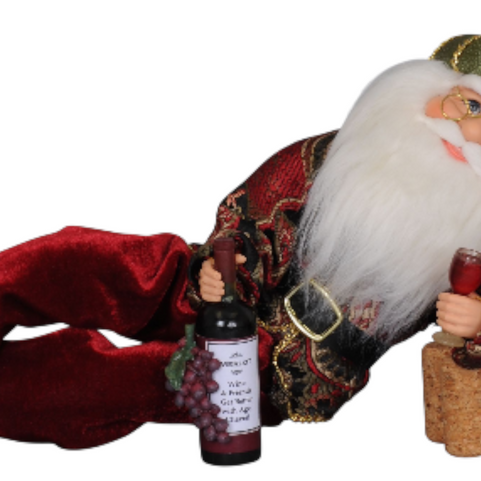 Wine Time Santa