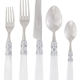 Aladdin White Brilliant Five Piece Place Setting