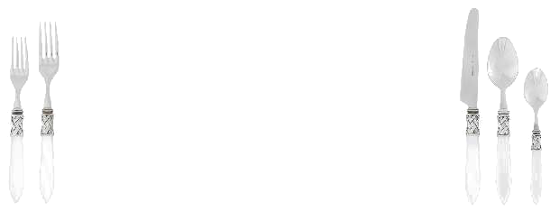 Aladdin White Antique Five Piece Place Setting