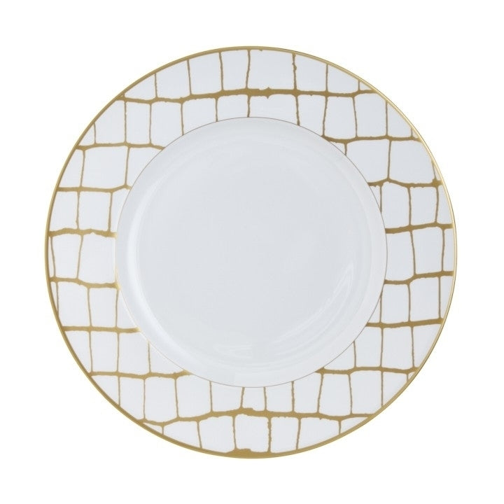 Alligator Dinner Plate Gold