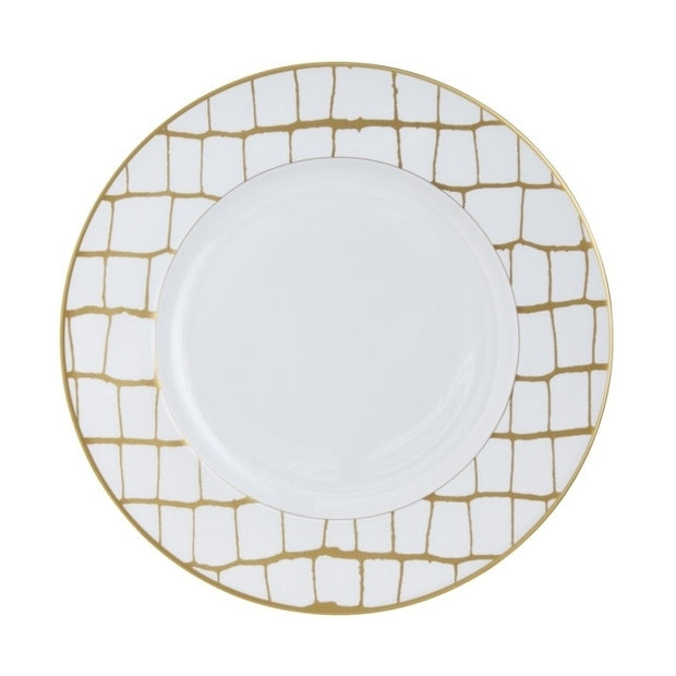 Alligator Dinner Plate Gold