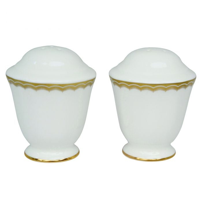 Antique Gold Salt and Pepper Set