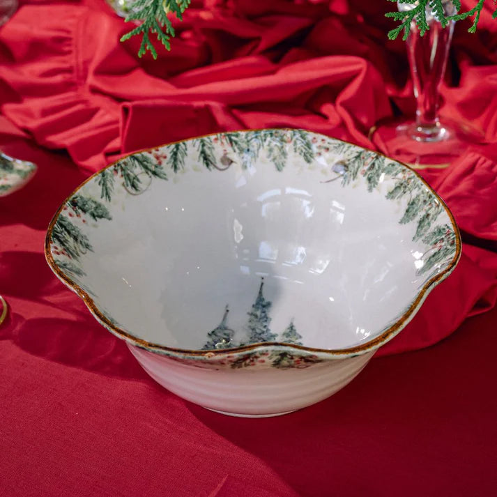 Natale Ruffled Large Serving Bowl