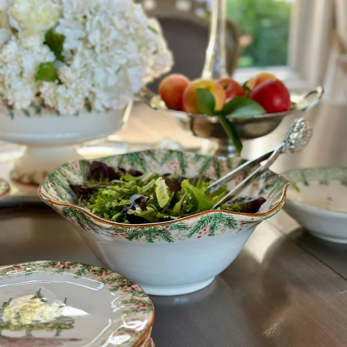 Natale Ruffled Large Serving Bowl