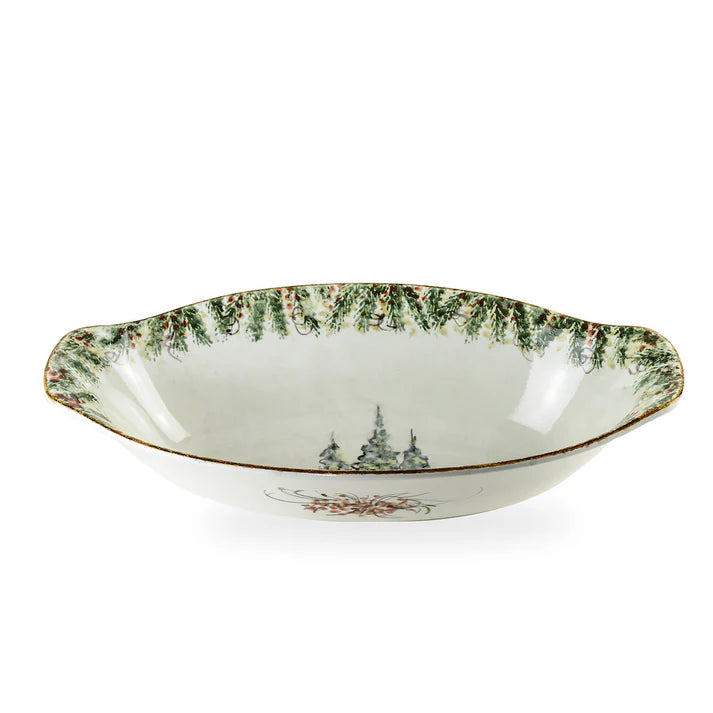 Natale Oval Serving Bowl