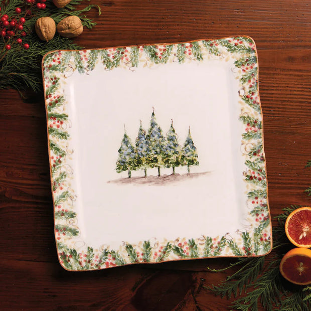 Natale Square Platter/Charger