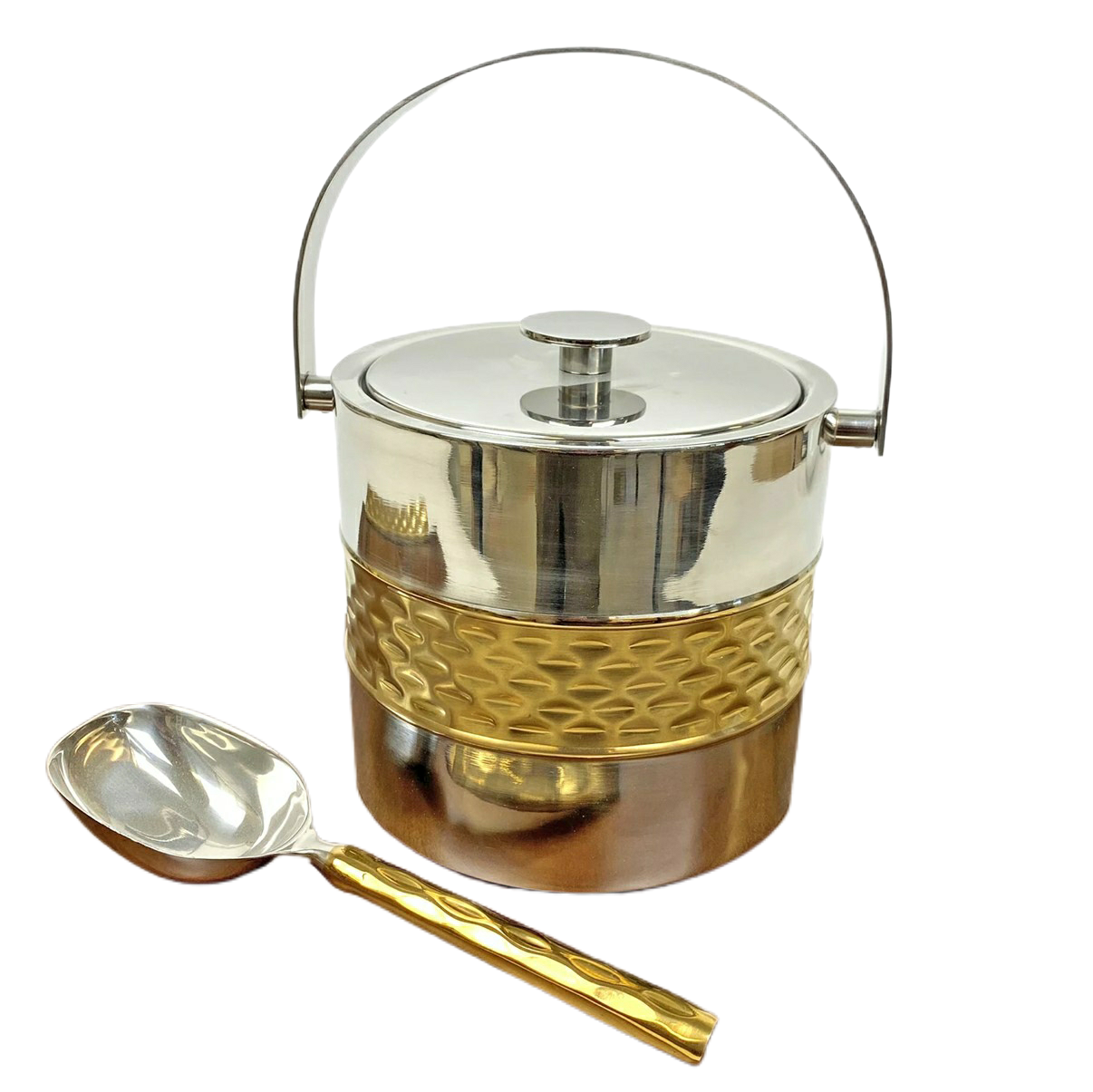 Truro Gold Ice Bucket and Scoop Set