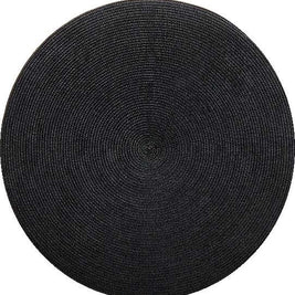 Round Placemat in Black Set/4