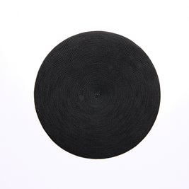 Round Placemat in Black Set/4