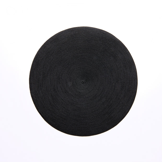 Round Placemat in Black Set/4
