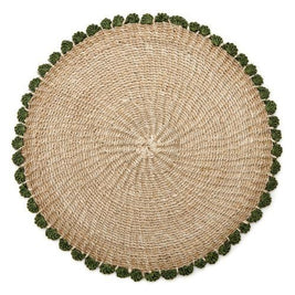 Tahitian Border Placemat in Grass Set/4
