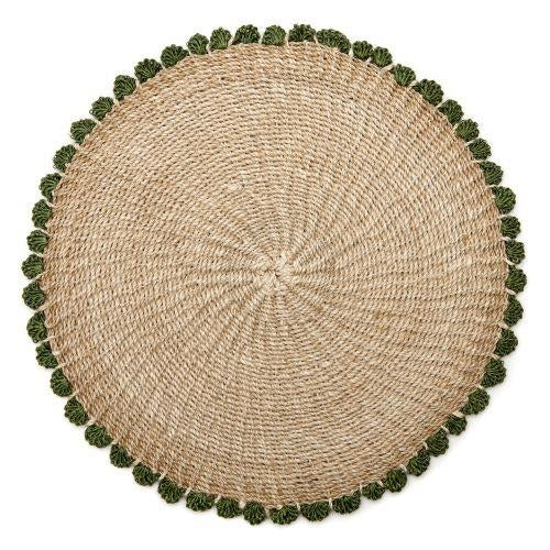 Tahitian Border Placemat in Grass Set/4