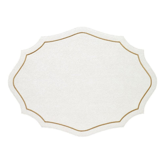 Byzantine White with Gold Placemat Set/4