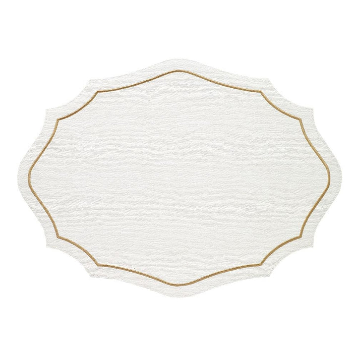 Byzantine White with Gold Placemat Set/4