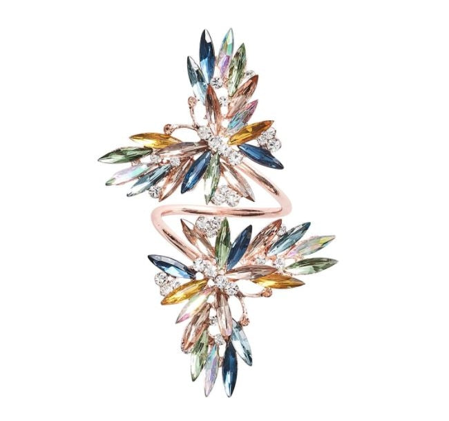 Butterflies Napkin Ring Multi Set/4