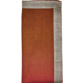 Dip Dye Napkin in Cranberry and Orange Set/4
