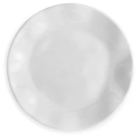 Ruffle White Round Canape Plates Set/4