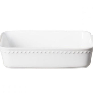 Pearl White Rectangular Baker