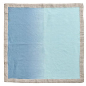 Dip Dye Napkin in Sky and Blue Set/4