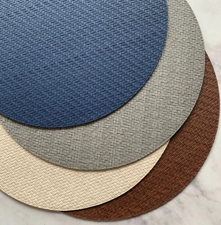 Wicker Cream Placemat Set/4