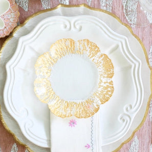 Rufolo Glass Gold Canape Plate