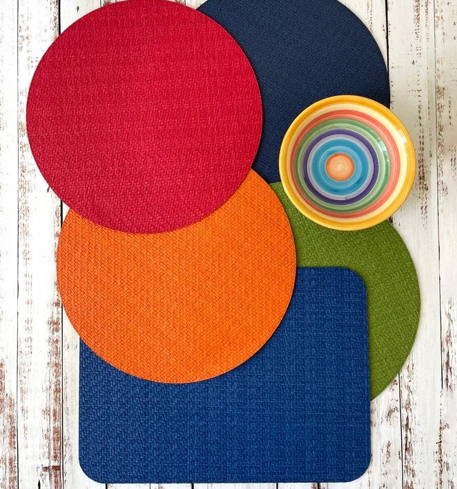 Wicker Black Placemat Set/4