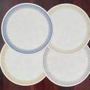Flare Champagne Round Placemat Set/4