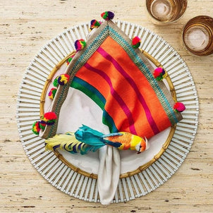 Spoke Placemat in White Set/4